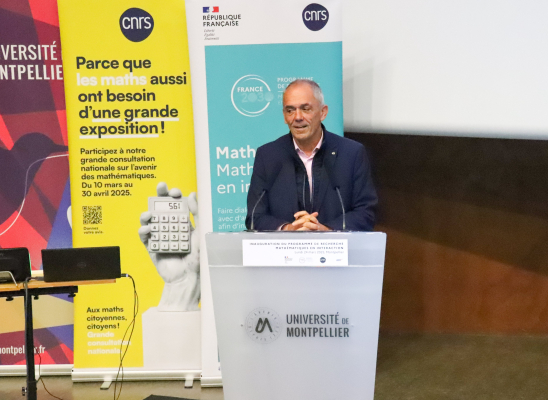 Antoine Petit, PDG du CNRS, lancement du PEPR Maths-Vives