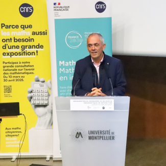 Antoine Petit, PDG du CNRS, lors du lancement du PEPR Maths-Vives