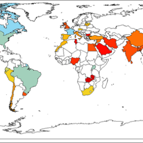 carte mondiale montrant les multirésistances aux antibiotiques
